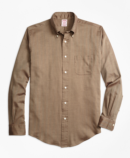 herringbone cotton shirt