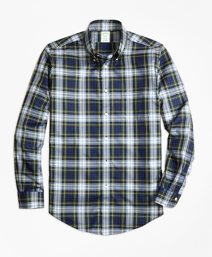 Non-Iron Milano Fit Dress Gordon Tartan Sport Shirt