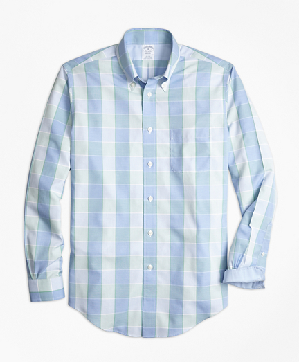 Non-Iron Regent Fit Yarn-Dyed Plaid Sport Shirt