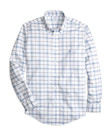 Non-Iron Regent Fit Windowpane Sport Shirt