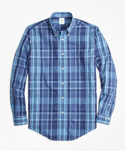 Non-Iron Milano Fit Madras Sport Shirt