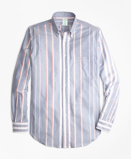 Milano Fit Oxford Bold Stripe Sport Shirt