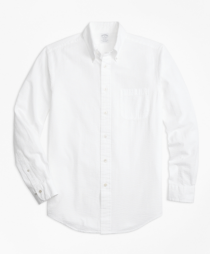 Regent Fit Seersucker Sport Shirt