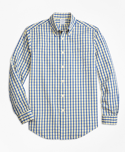 brooks brothers seersucker shirt