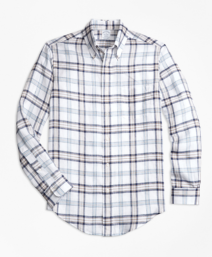 brooks brothers plaid shirt