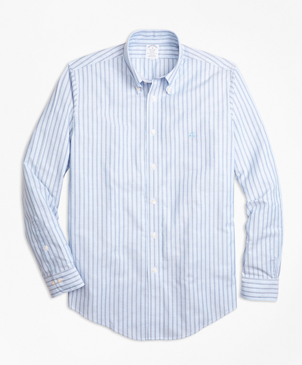 Non-Iron BrooksCool&reg; Regent Fit Stripe Sport Shirt