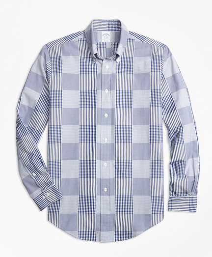 brooks brothers patchwork shirt