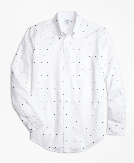 Regent Fit Palm Tree Print Sport Shirt