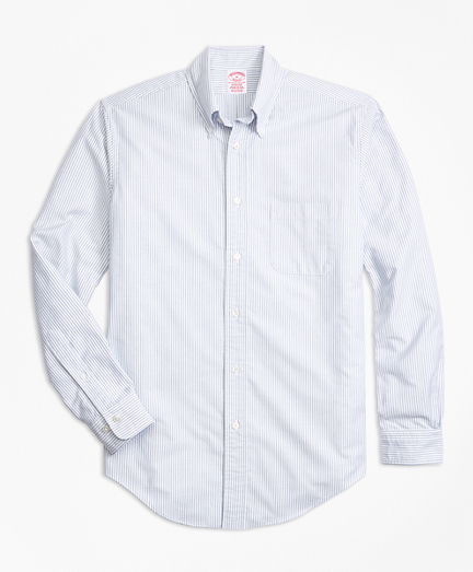 Madison Fit Oxford Bengal Stripe Sport Shirt