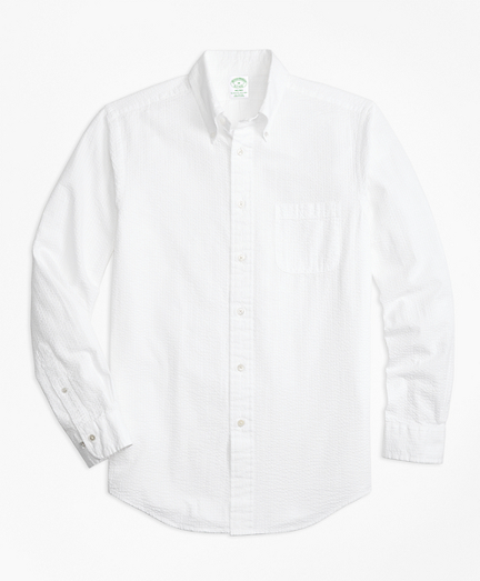 brooks brothers seersucker shirt