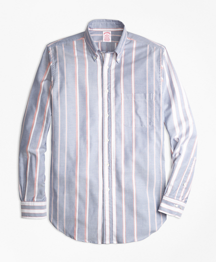 Madison Fit Oxford Bold Stripe Sport Shirt