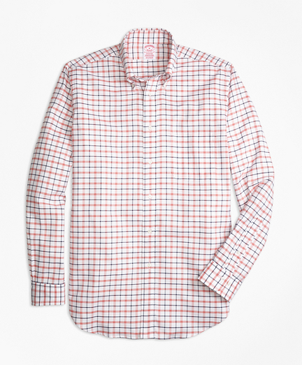 Madison Fit Oxford  Large Check Sport Shirt