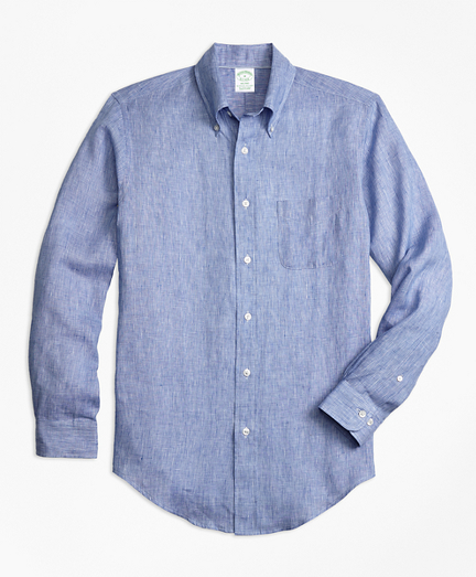 brooks brothers linen shirt