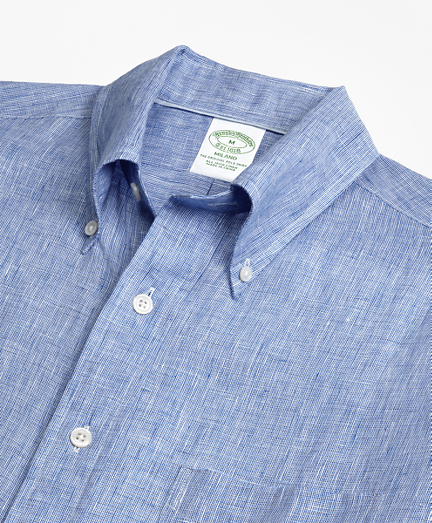 brooks brothers irish linen shirt