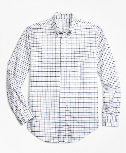Regent Fit Oxford Multi-Check Sport Shirt