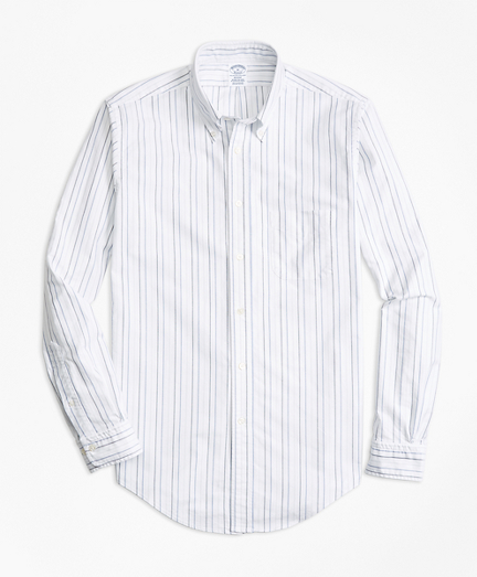Regent Fit Oxford Multi-Stripe Sport Shirt