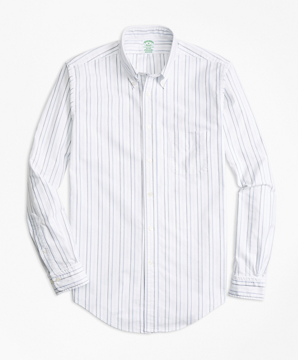 Milano Fit Oxford Multi-Stripe Sport Shirt