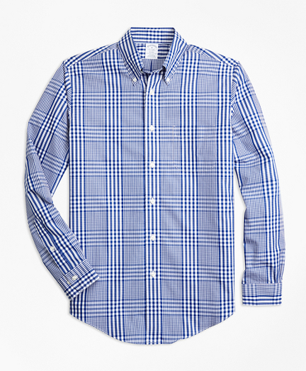 Non-Iron Regent Fit Plaid Sport Shirt