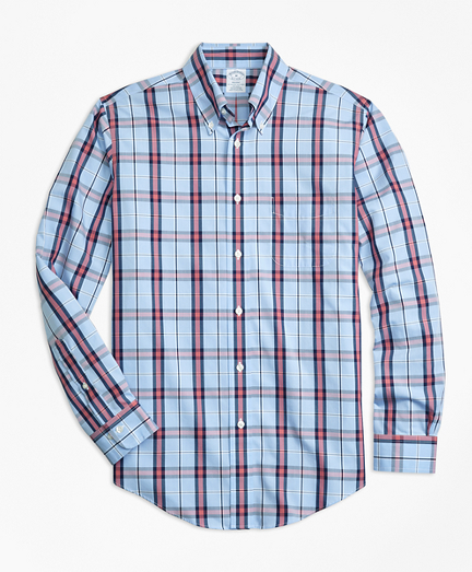 Non-Iron Regent Fit Plaid Sport Shirt