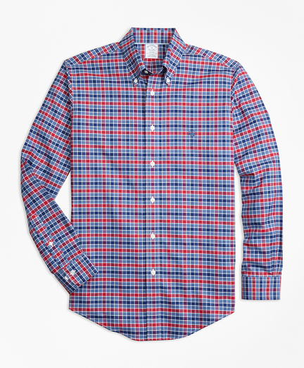 Non-Iron Regent Fit Multi-Check Sport Shirt