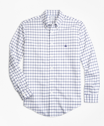 Non-Iron Regent Fit Windowpane Sport Shirt