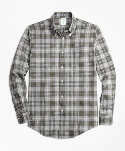 Milano Fit Plaid Flannel Sport Shirt