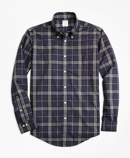 Non-Iron Milano Fit Brooks Bothers Signature Tartan Sport Shirt