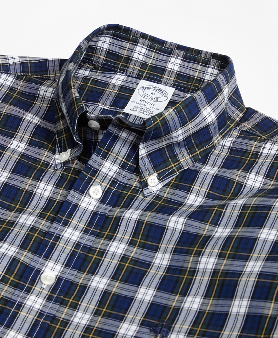 Non-Iron Regent Fit Dress Gordon Tartan Sport Shirt - Brooks Brothers