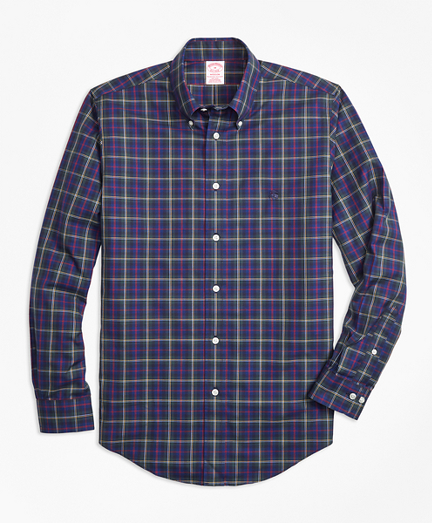 Non-Iron Madison Fit Malcolm Tartan Sport Shirt