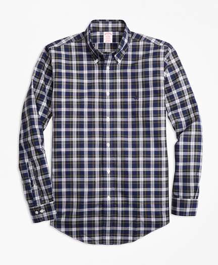 Non-Iron Madison Fit Dress Gordon Tartan Sport Shirt