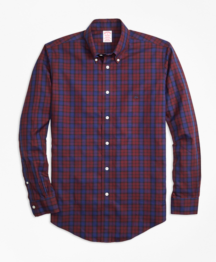 Non-Iron Madison Fit Tartan Sport Shirt