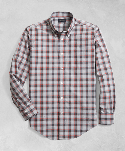 Golden Fleece&reg; Regent Fit Multi-Plaid Flannel Sport Shirt