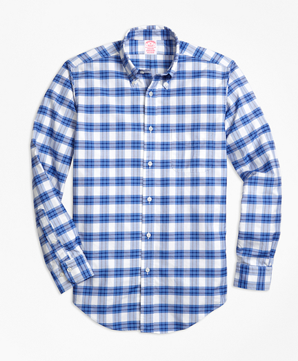 Madison Fit Oxford Plaid Sport Shirt