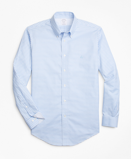 light blue gingham dress shirt