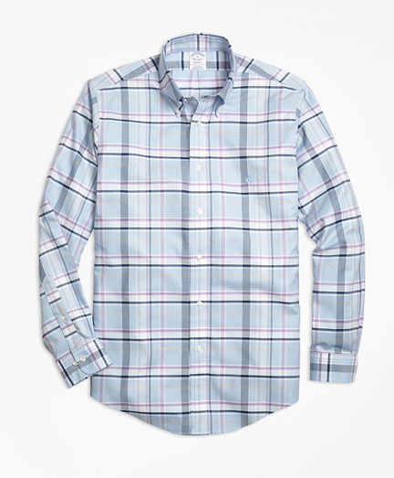 Non-Iron Regent Fit Plaid Sport Shirt