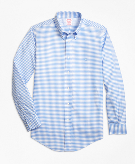 Non-Iron Madison Fit Gingham Sport Shirt