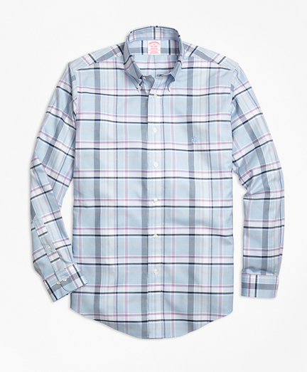 Non-Iron Madison Fit Plaid Sport Shirt