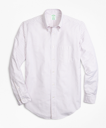 Milano Fit Oxford Outline Stripe Sport Shirt