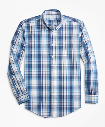 Non-Iron Regent Fit Plaid Sport Shirt