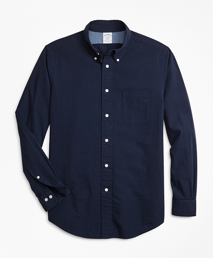 Regent Fit Seersucker Sport Shirt