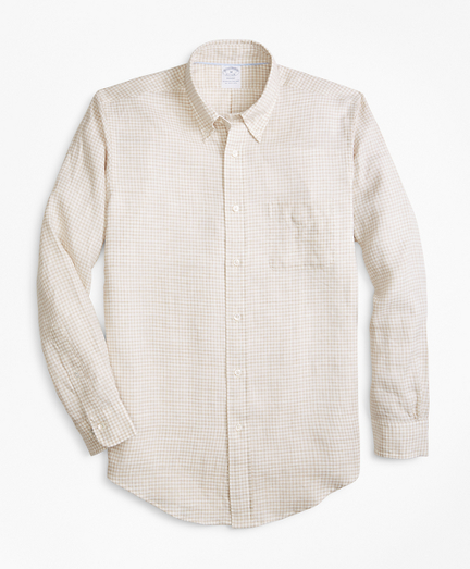 brooks brothers linen shirt