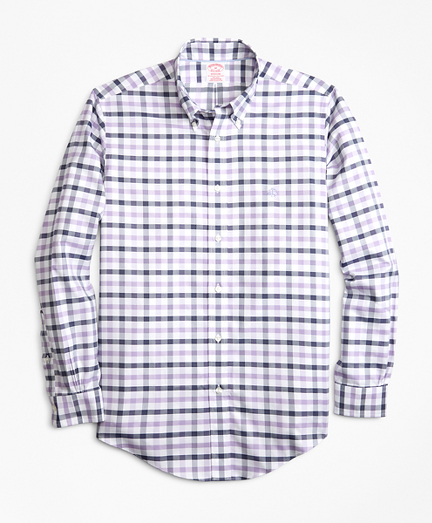 Non-Iron Madison Fit Dobby Gingham Sport Shirt