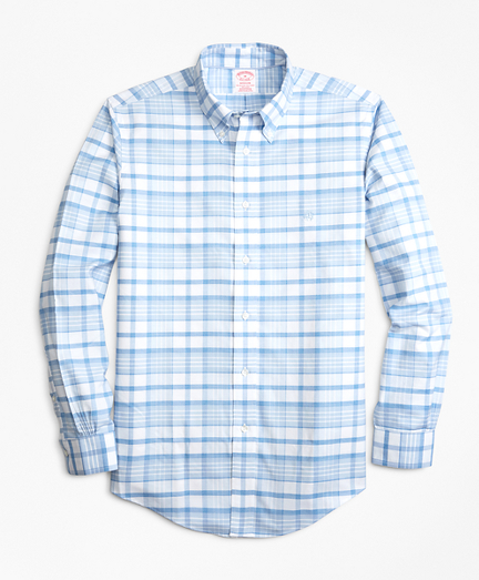 Non-Iron Madison Fit Tonal Plaid Sport Shirt