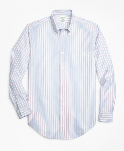 Milano Fit Oxford Double-Stripe Sport Shirt