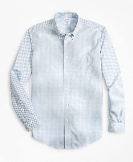 Non-Iron Regent Fit Gingham Sport Shirt - Brooks Brothers
