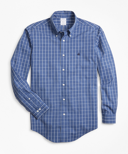 Non-Iron Regent Fit Windowpane Sport Shirt