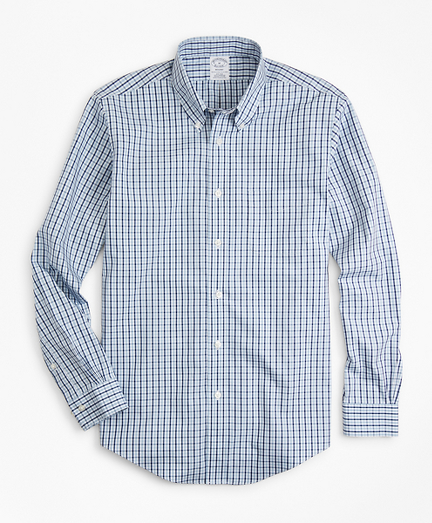 Non-Iron Regent Fit Two-Color Gingham Sport Shirt