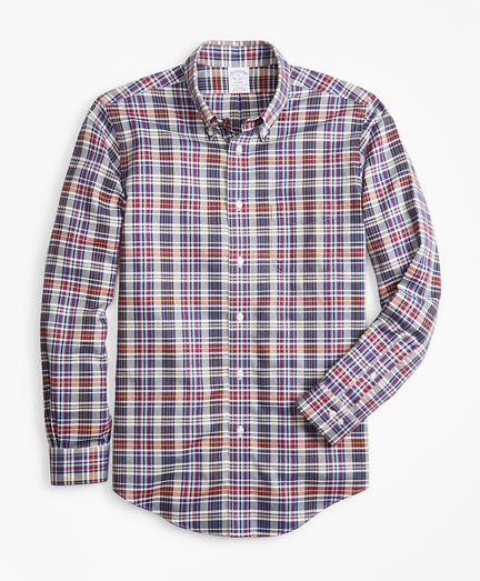 Non-Iron Regent Fit Multi-Plaid Sport Shirt