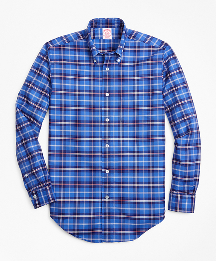 Madison Fit Oxford Plaid Sport Shirt