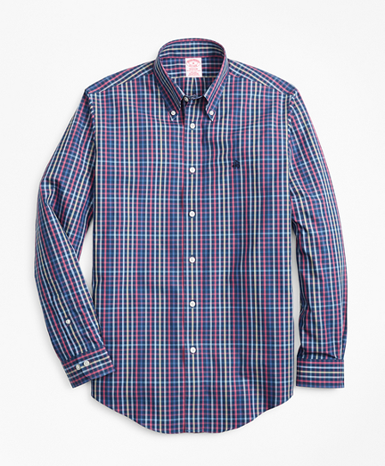 Non-Iron Madison Fit Multi-Plaid Sport Shirt